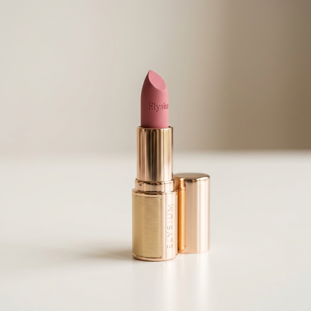 Labial Elysium Matte tono rosa polvo